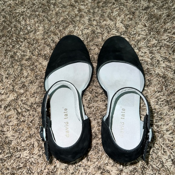 David Tate Black Velcro Strap Wedge Size 7 - Picture 8 of 8